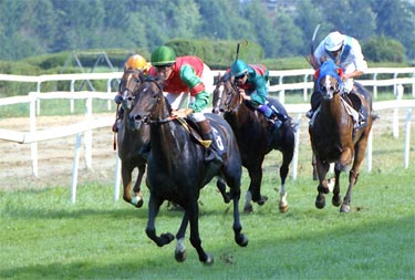 LADY BORGIA (Srta.Nicot) ganando la prueba para jinetes aficionados. Foto: EquipoZoom