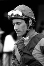 G. Stevens, jockey de POINT GIVEN. Foto: EquipoZoom.