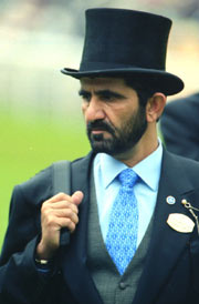 El Jeque Mohamed Al Maktoum, organizador del concurso. Foto: EquipoZoom.