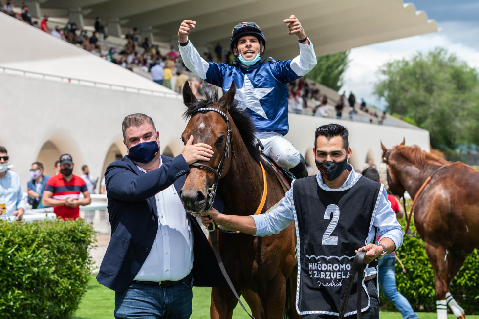 Great Prospector (R.Ramos) no encontró rival en el San Isidro. Foto: HZ Rodaballo. Foto: