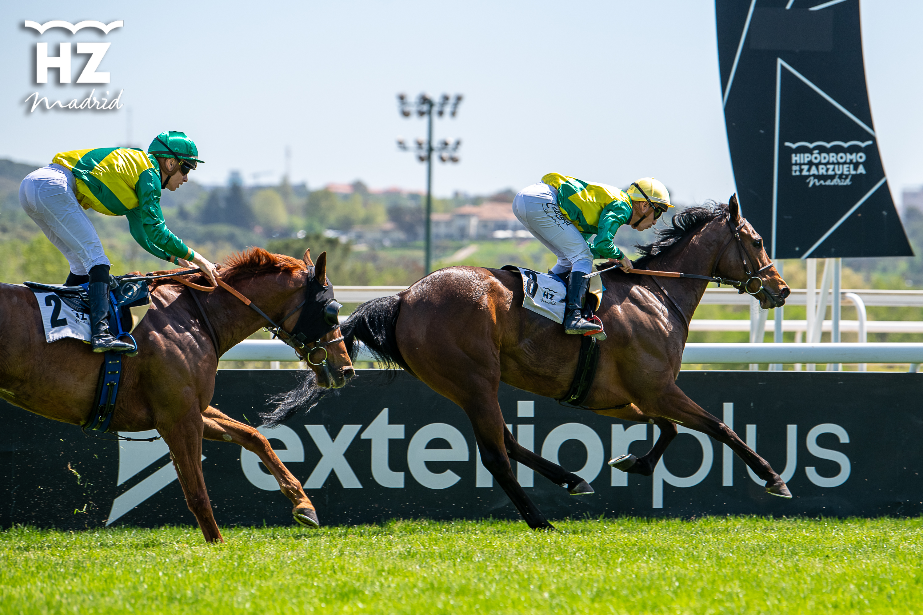WINTER’S TALE (R.N.Valle) superó a THE GAME (A.Werle) en la llegada del premio INDIAN PRINCE. Foto: HZ WINTER’S. Foto: